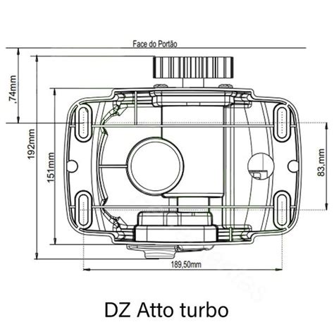 Kit Motor de Portão Deslizante Residencial Eletronico Rossi Dz Atto