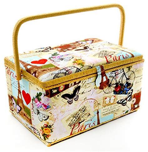 Dritz St Jane Extra Large Rectangle Sewing Basket X Large 15 14″ X 10