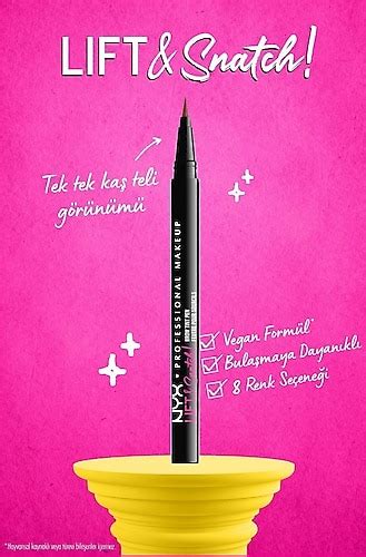 Nyx Professional Makeup Lift Snatch Ka Kalemi Pen Brunette Fiyatlar Zellikleri Ve