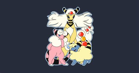 Mareep Family Line - Mega Evolution - T-Shirt | TeePublic