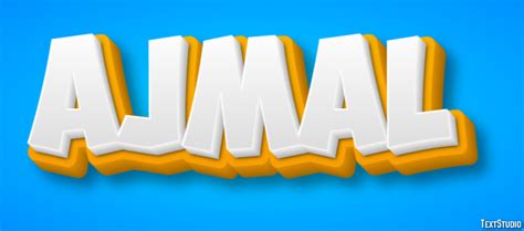 Ajmal Text Effect and Logo Design Name