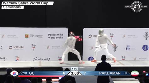 2018 160 T04 02 M S Individual Warsaw POL WC Podium GU KOR Vs PAKDAMAN