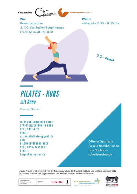 Offener Pilates Kurs Für Alle Nachbar Innen Mittwochs 18 30 19 30 Uhr