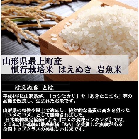 【爆買い！】 山形県産 慣行栽培米 はえぬき 令和4年産 玄米 5kg 一等米 Asakusasubjp