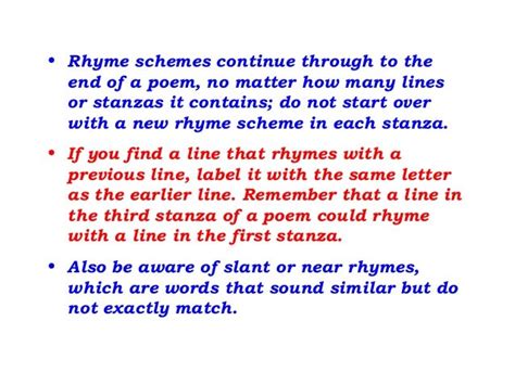 Howto Label the Rhyme-Scheme of the Multiple-Stanza Poetry | Bravo Gelato