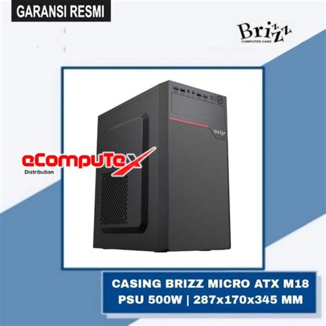 Jual Casing Pc Komputer Brizz Micro Atx M M Include Psu W