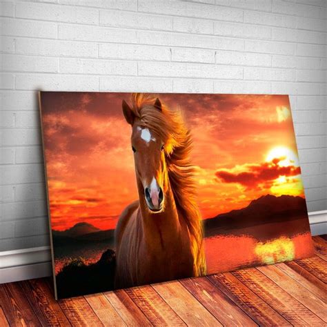 Placa Decorativa Animais 71 Cavalo 15x20cm Elo7