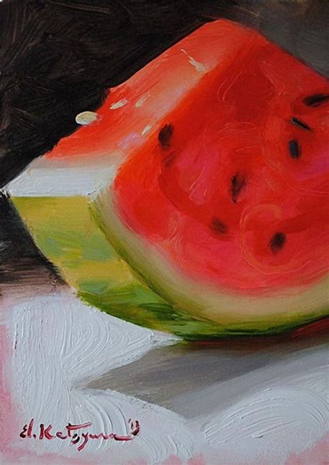 40 Easy Still Life Painting Ideas For Beginners Watermelon Painting