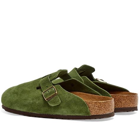 Birkenstock Boston SFB Green Suede END US