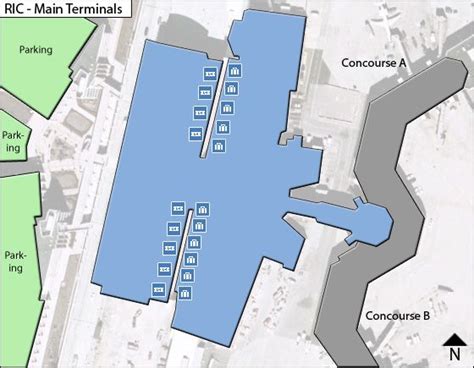 Richmond RIC Airport Terminal Map