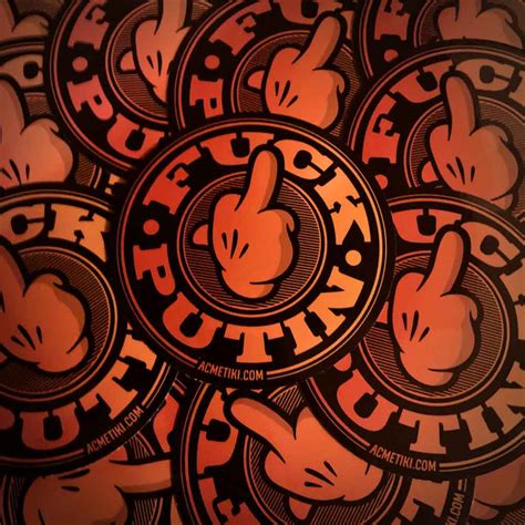 Fuck Putin Sticker Acme Tiki Co