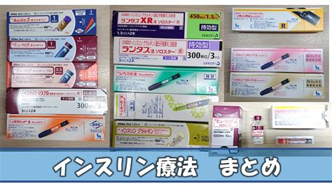 【薬剤師勉強用】インスリン療法 まとめ｜薬を学ぶ 〜薬剤師国家試験から薬局実務まで〜