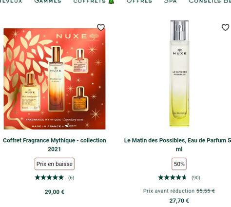 Promo Nuxe jusqu à 50 de réduction sur coffrets parfums