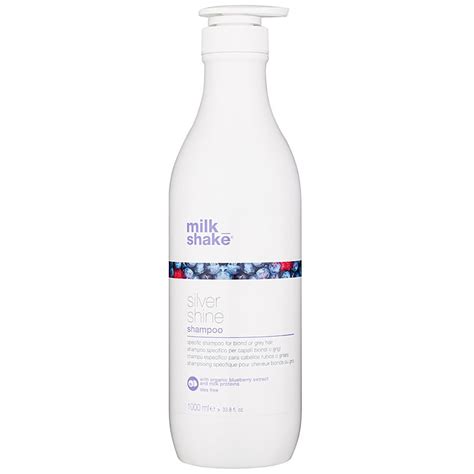 Milk Shake Silver Shine Shampoo für blonde Haare neutralisiert gelbe Verfärbungen 1000 ml Bros