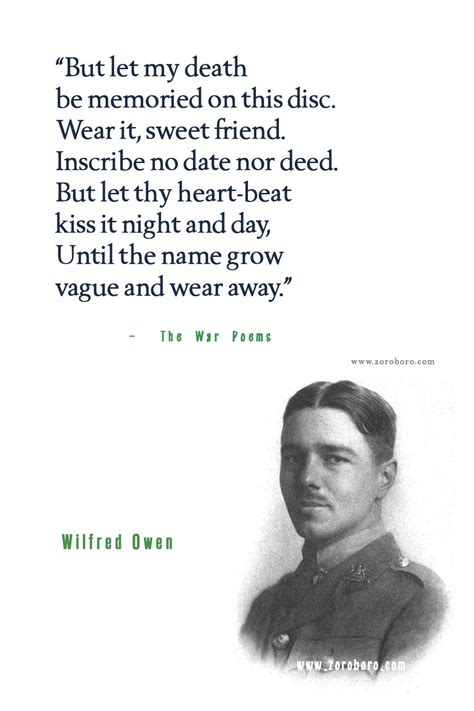 Wilfred Owen Quotes Wilfred Owen Poet Wilfred Owen Poetry Wilfred