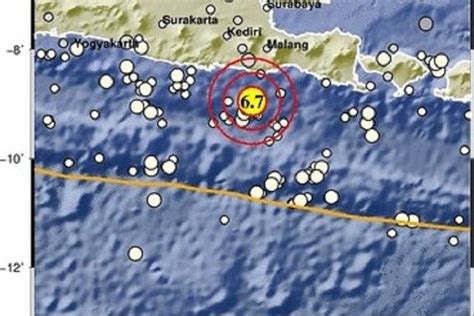 Gempa Magnitudo Guncang Malang Getarannya Terasa Hingga Surabaya