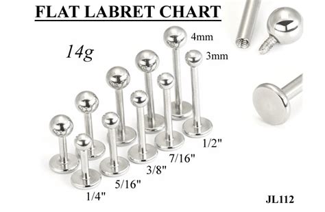 Lip Piercing Gauge Size Chart Sitelip Org