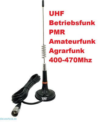 UHF MiniMag Magnet ANTENNE 400 470 MHz AMATEURFUNK TAXIFUNK