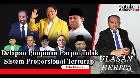 Pimpinan Parpol Tolak Sistem Proporsional Tertutup Airlangga Kami