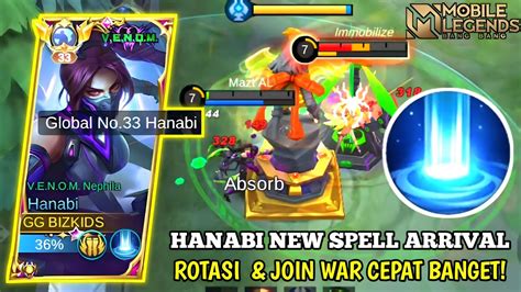 Hanabi New Spell Arrival Is Meta The Solo Rank Mythic Rotasi Join