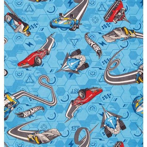 Tecido Impermeável Belize Azul Hot Wheels