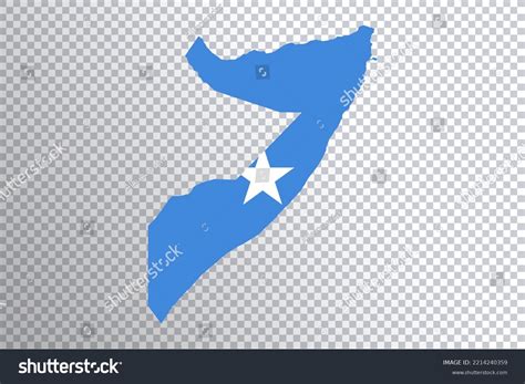 Somalia Flag On Map Transparent Background Stock Illustration ...