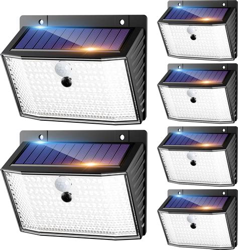 Kolpop 208LED 4 Pezzi Luce Solare LED Esterno Con Sensore Di Movimento