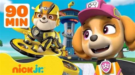 De PAW Patrol Pups Wisselen Van Baan Compilatie Van 90 Minuten