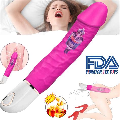 Rechargeable Realistic Rabbit Vibrator Dildo G Spot Massager Sex Toy