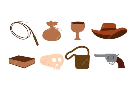 Premium Vector Indiana Jones Icons Design Vector Modern Illustration