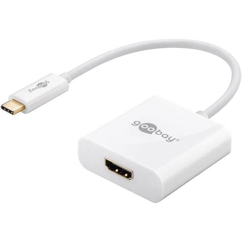 Goobay USB-C to HDMI Adapter Cable - White