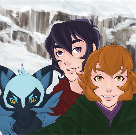 Keith Pidge And Kosmo The Space Wolf In Their Vaction Of Snow From