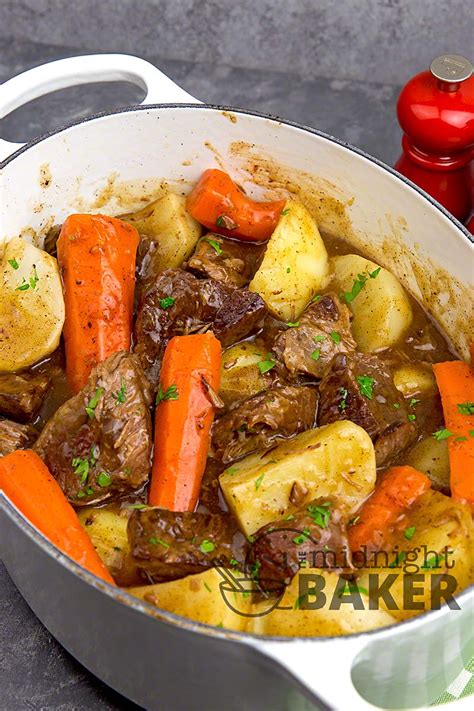 French Beef Stew - The Midnight Baker - Best Stew Recipe