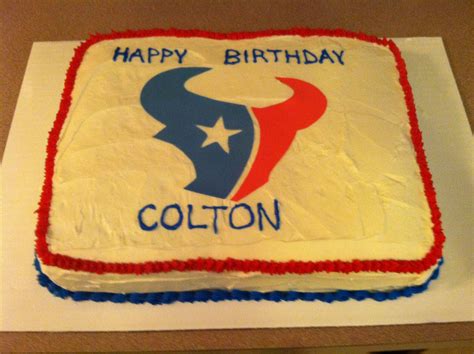 Houston Texans Birthday Cake I Made For Colton Happy Birthday Images