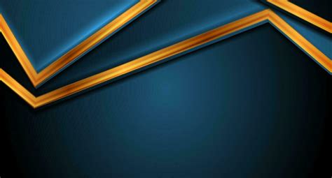 Blue abstract background with glossy golden stripes 28249784 Vector Art ...