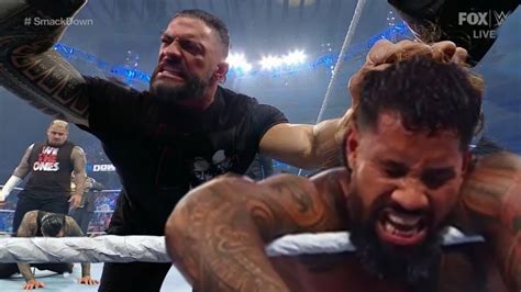 Roman Reigns Destroy Jimmy Jey Uso After Night Of Champion WWE 2023