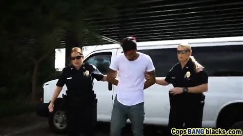 Black Suspect Bangs Two Hot White Cops