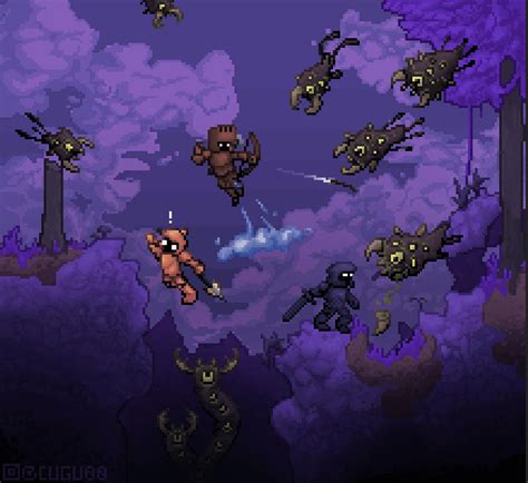 Oc Terraria Corruption Pixelart Rpixelart