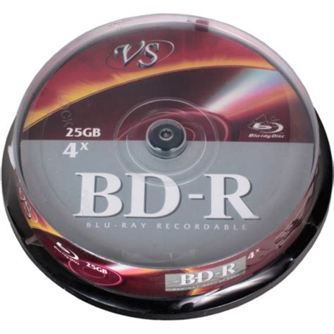 Диск VS BD-R 25 GB 4x CB/10 VSBDR4CB1002 — купить по низкой цене в ...