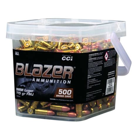 Cci Blazer Brass Black Pack 9mm 115gr 500rds Rangeview Sports Canada