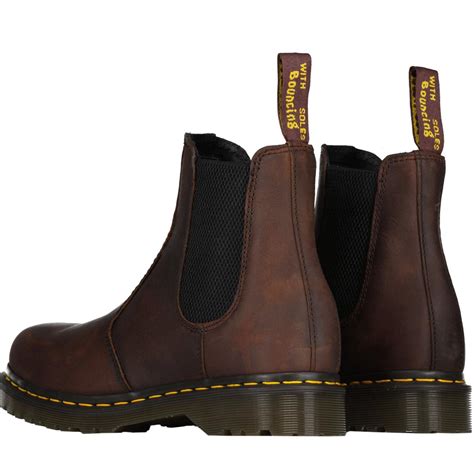 Wax Full Grain Dr Martens Mod Chelsea Boots In Brown