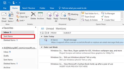 How To Recall A Sent Email Message In Outlook Windows Central