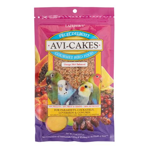 Lafeber S Avi Cakes For Small Birds Fruit Delight 8 Oz Walmart