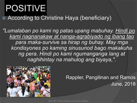 Pantawid Pamilyang Pilipino Program Law Ra 11310 Ppt