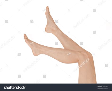 Naked Female Legs Over White Background Stock Photo 74005810 Shutterstock