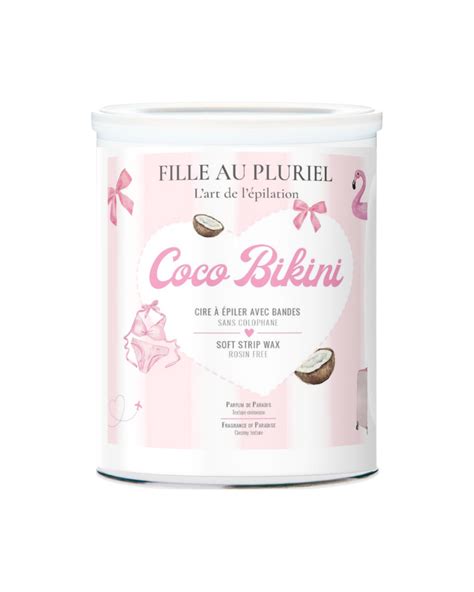Fille au Pluriel cire à épiler Coco Bikini avec bandes sans colophane