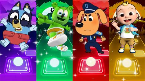 Sheriff Labrador 🆚 Bluey Bingo 🆚 Gummy Bear 🆚 Cocomelon 🎶 Who Is Best