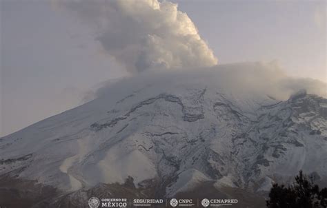 Registra Cenapred Exhalaciones Del Volc N Popocat Petl En Las