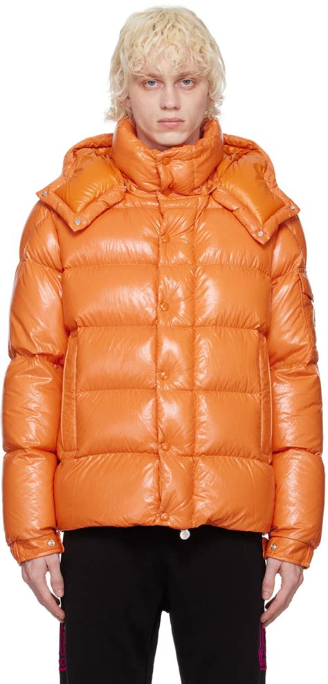 Moncler: 橙色 Maya 70 羽绒夹克 | SSENSE