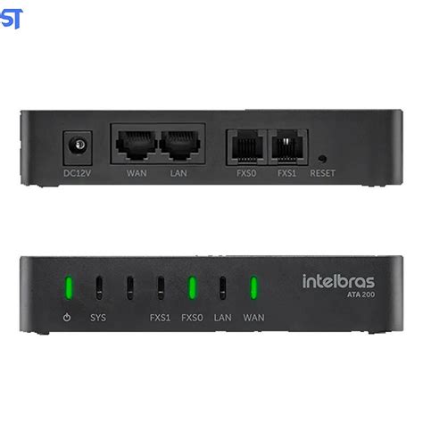 Adaptador Conversor De Protocolo Ip Ata 200 Voip Intelbras SobralTech